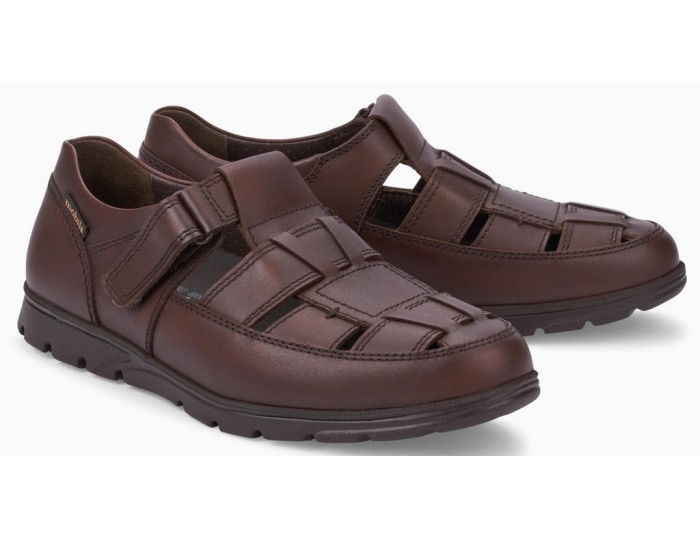 Mobils by Mephisto Men's Shoe Wide Fit Dark Brown